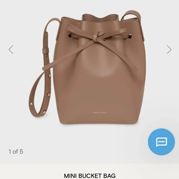 Mansur Gavriel Mini Bucket Bag Biscotto